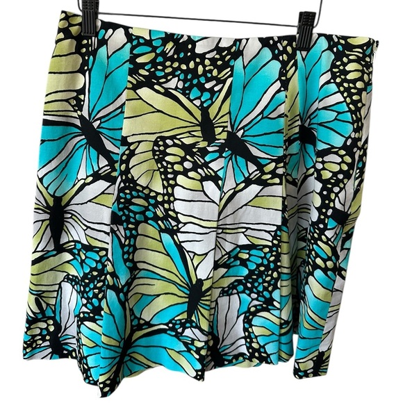 Etcetera Butterfly Print Skirt - Blue and Green size 12 - Picture 2 of 9